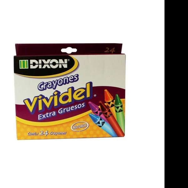 CRAYONES ESTUCHE C24 VIVIDEL EXT.GRUESO